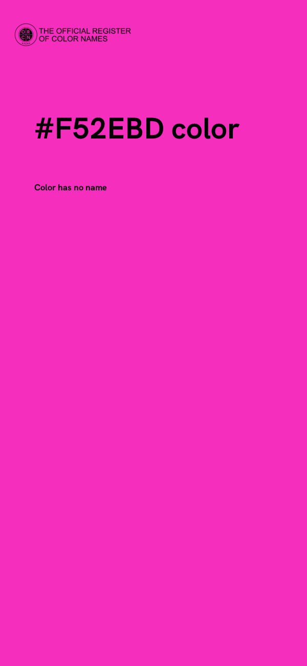 #F52EBD color image
