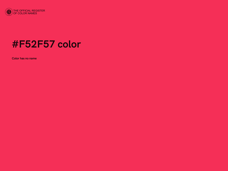 #F52F57 color image