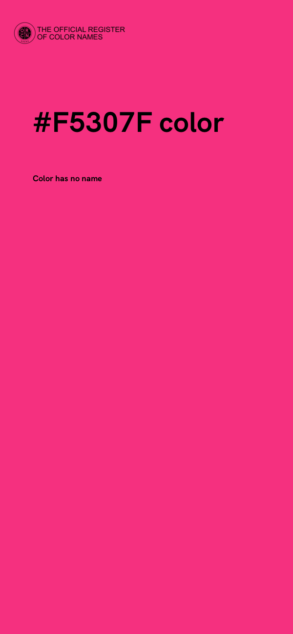 #F5307F color image