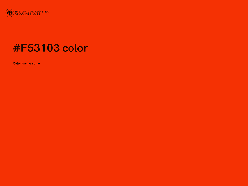 #F53103 color image