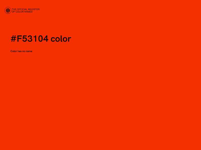 #F53104 color image