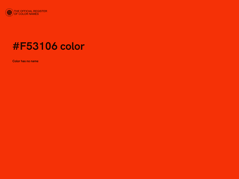 #F53106 color image