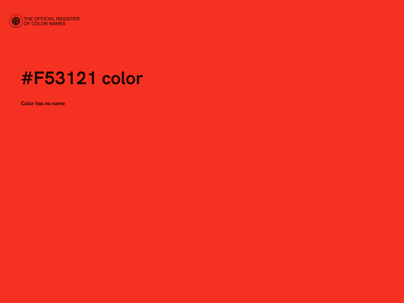 #F53121 color image