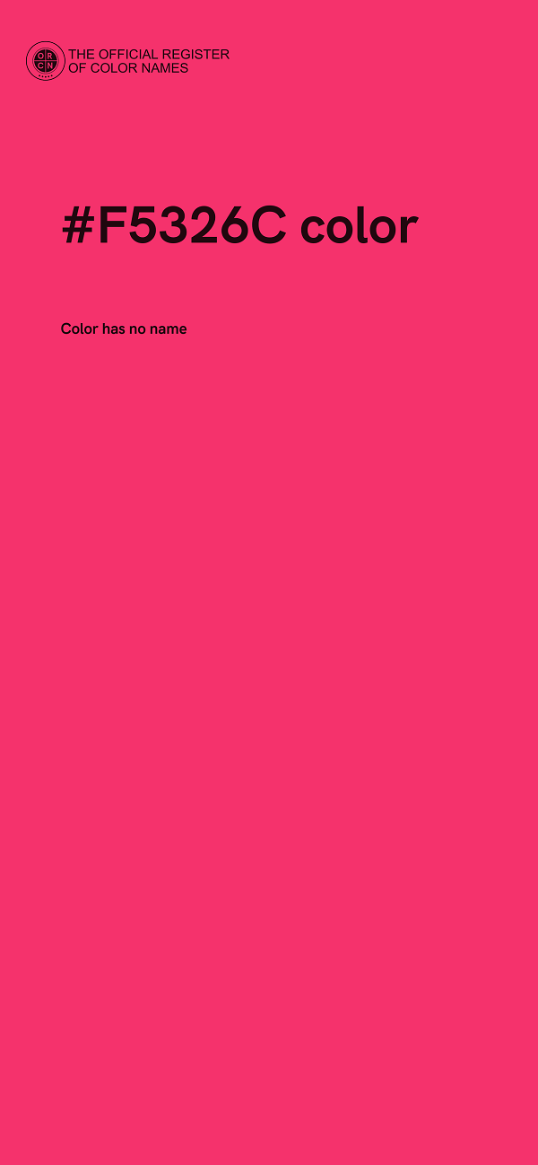 #F5326C color image