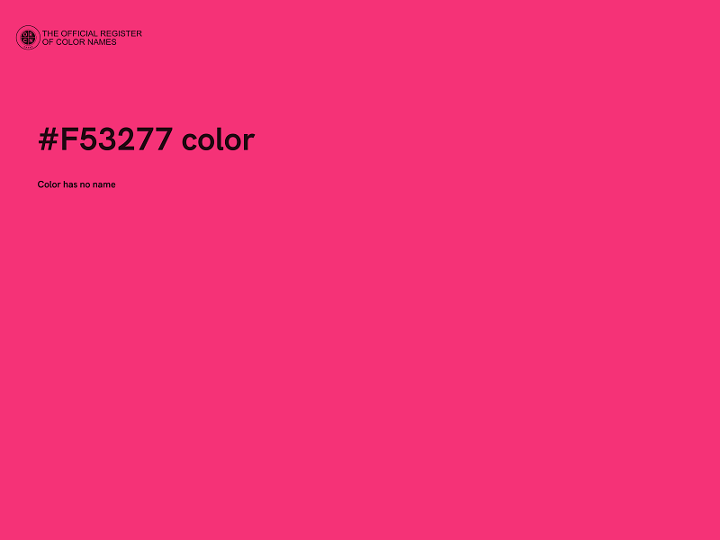 #F53277 color image