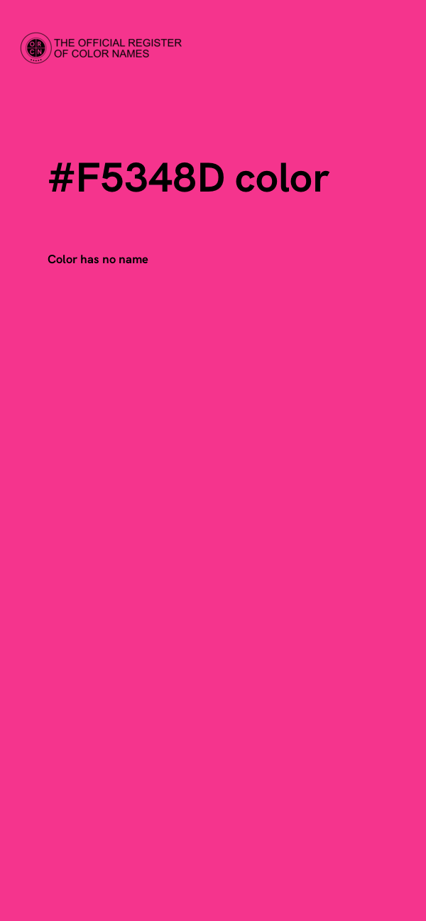#F5348D color image