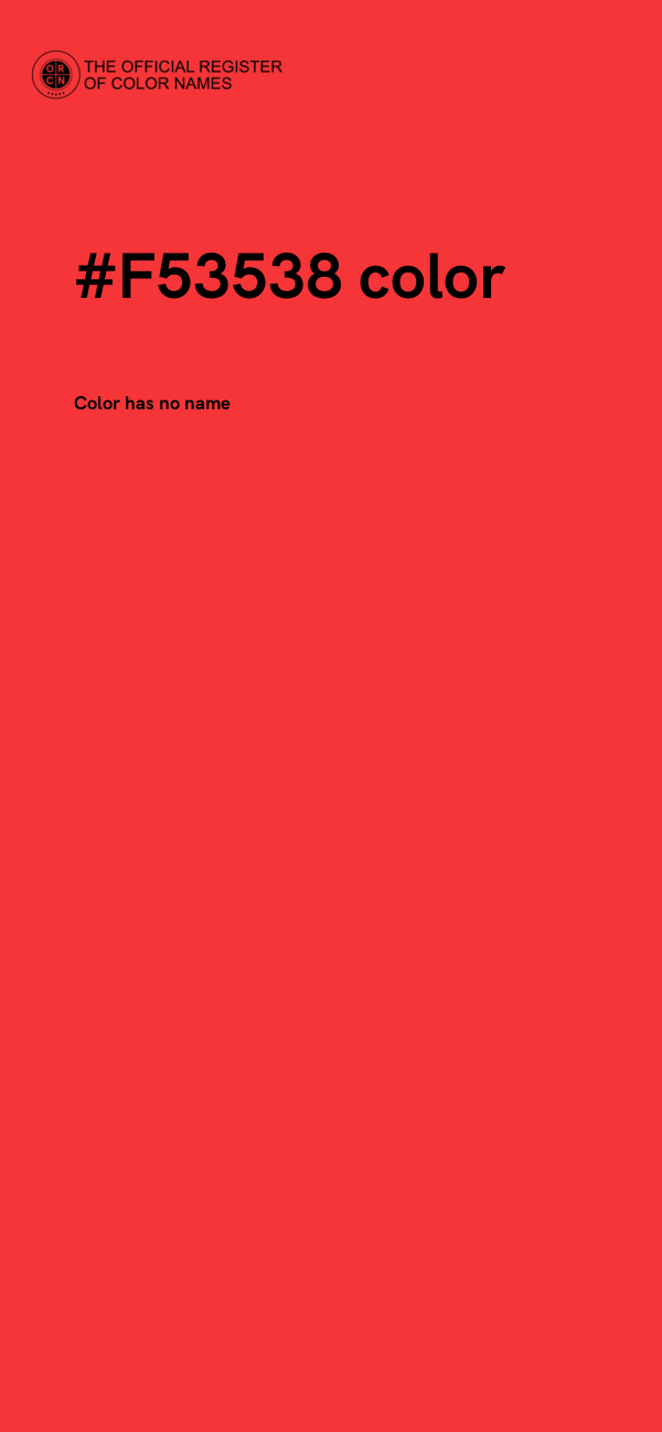 #F53538 color image