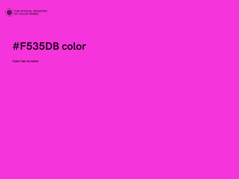 #F535DB color image