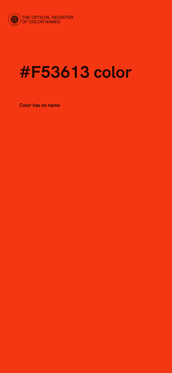 #F53613 color image