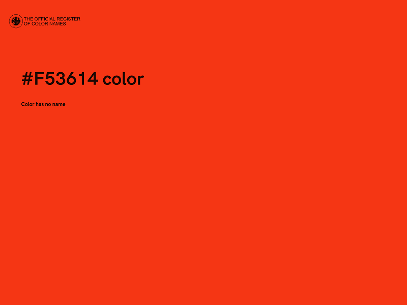 #F53614 color image