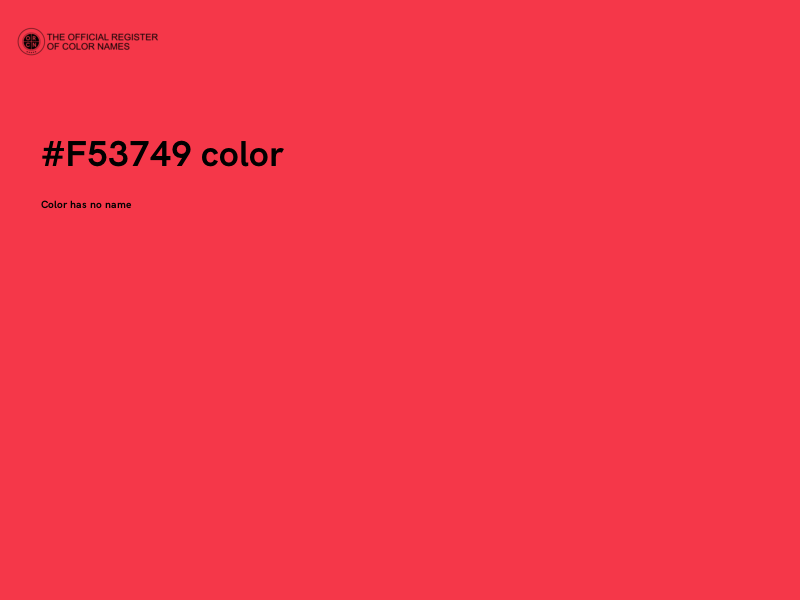 #F53749 color image