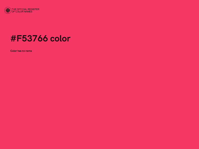 #F53766 color image