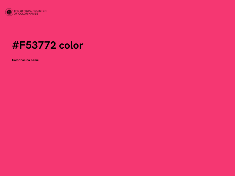 #F53772 color image