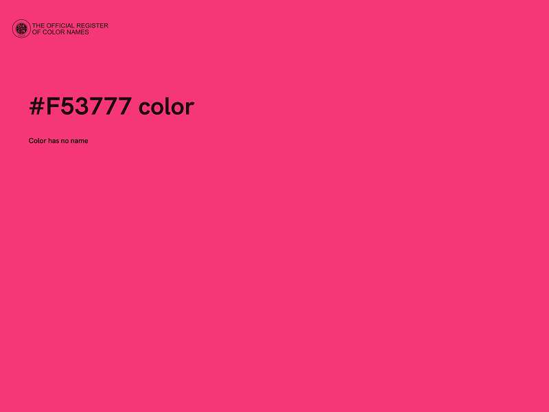 #F53777 color image
