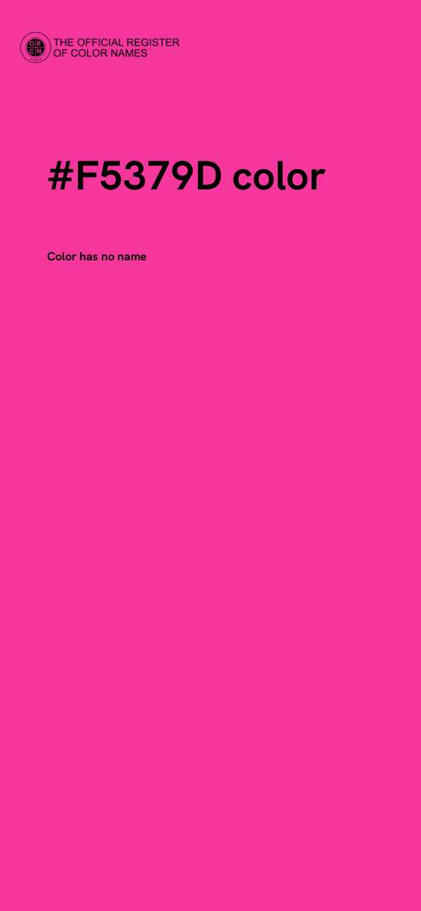 #F5379D color image