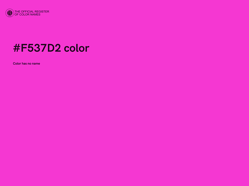 #F537D2 color image