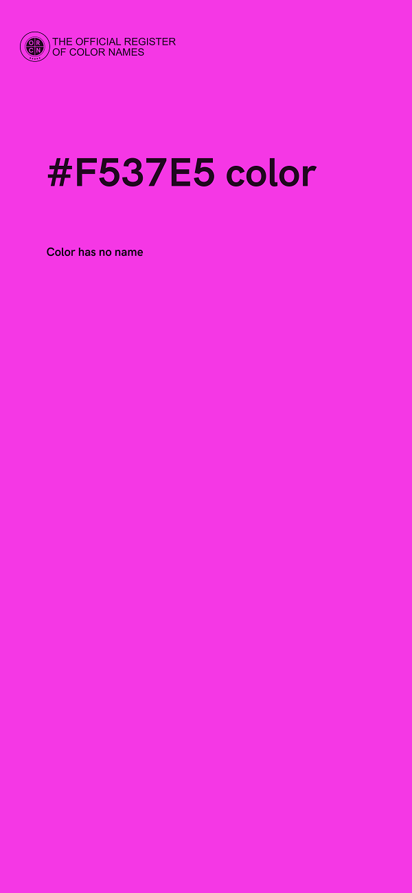 #F537E5 color image