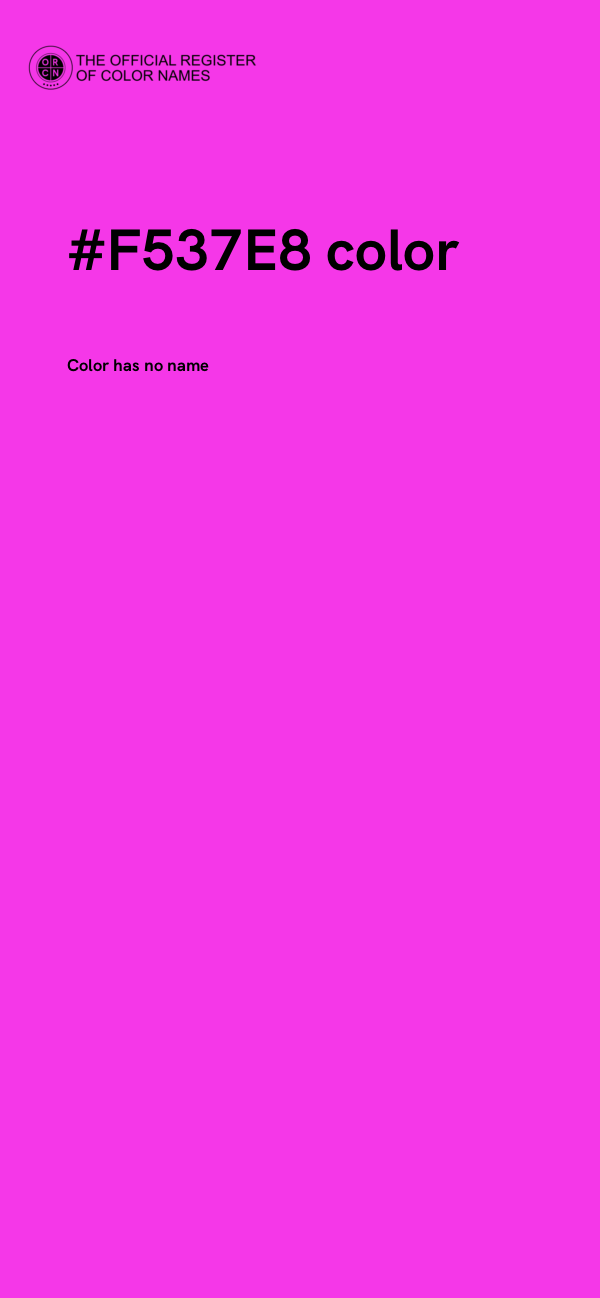 #F537E8 color image