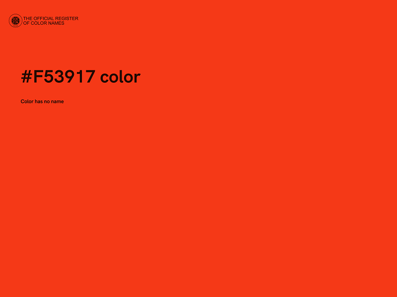 #F53917 color image