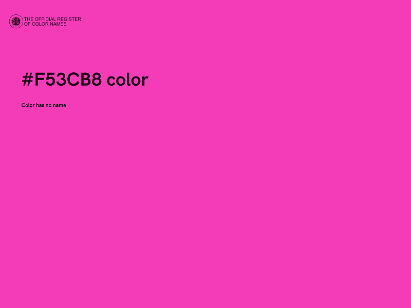 #F53CB8 color image