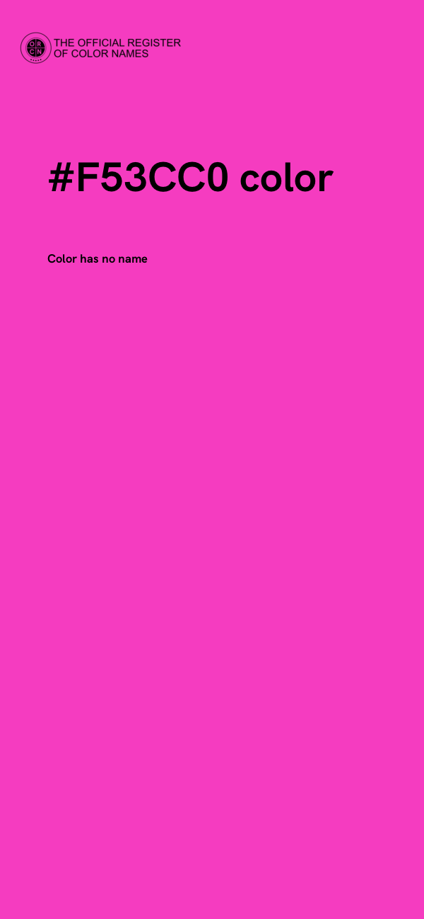 #F53CC0 color image