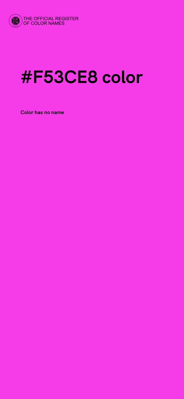 #F53CE8 color image