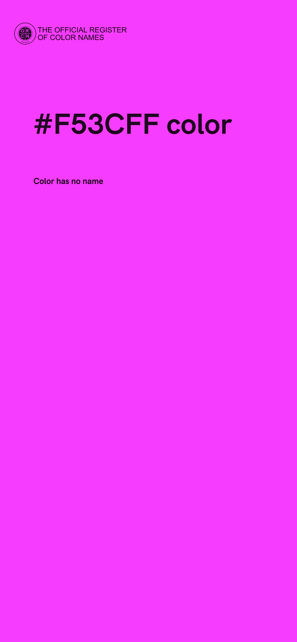 #F53CFF color image