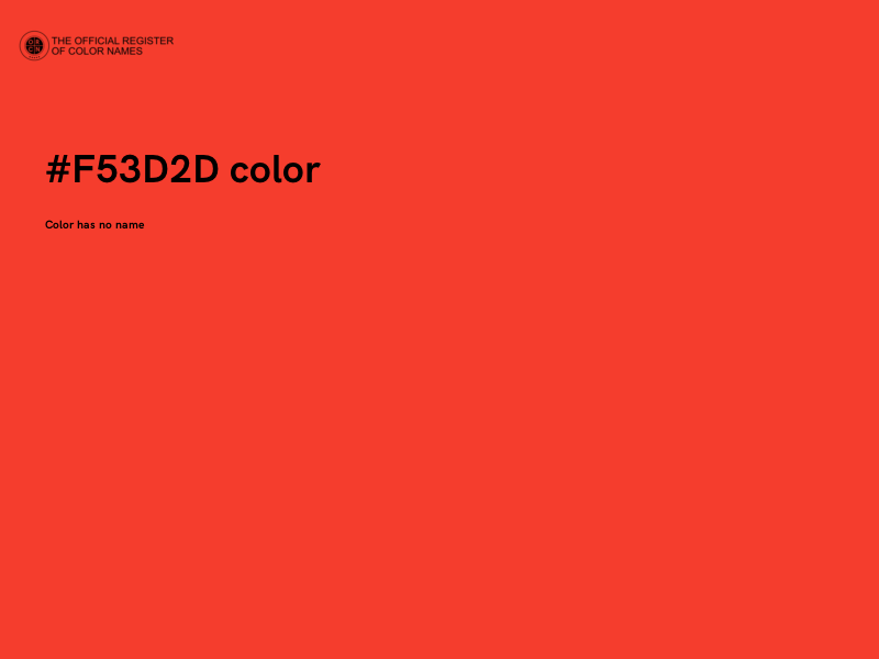 #F53D2D color image