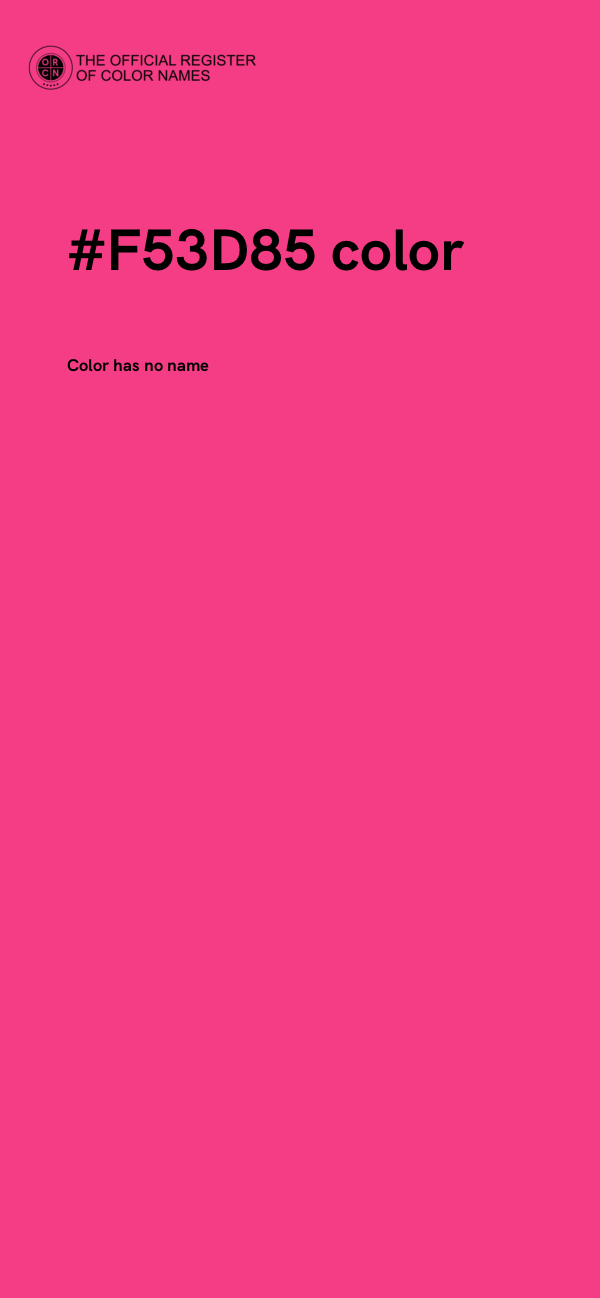 #F53D85 color image