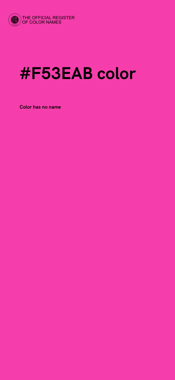 #F53EAB color image