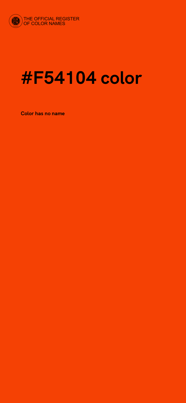 #F54104 color image