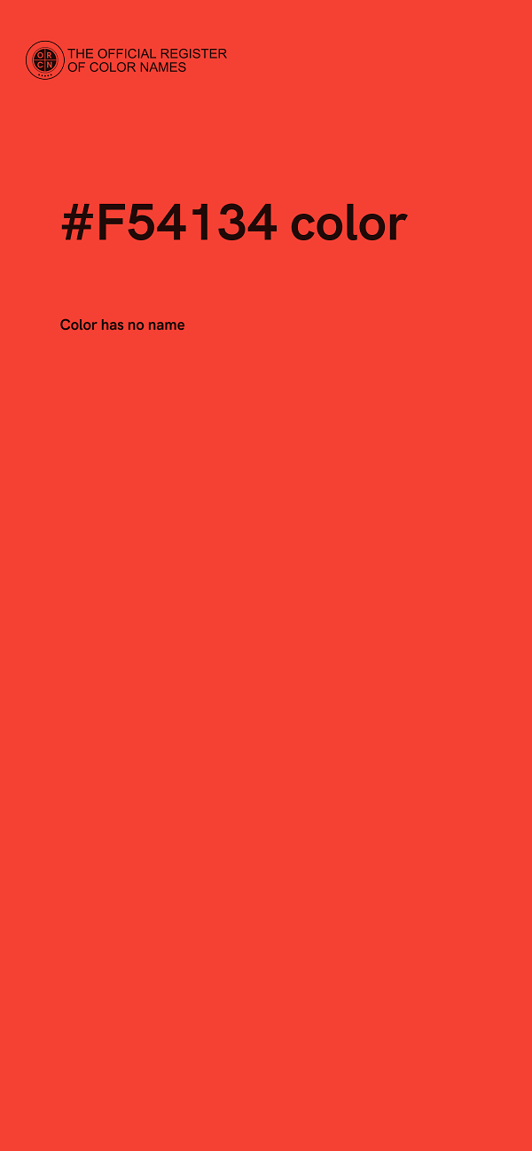 #F54134 color image