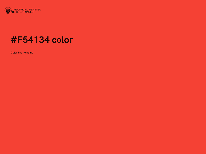 #F54134 color image
