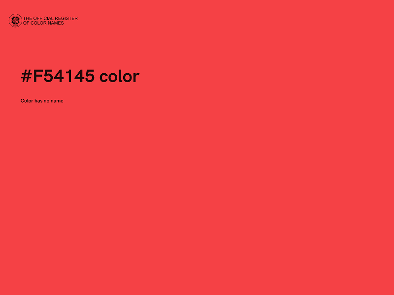 #F54145 color image