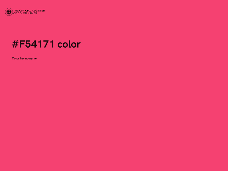 #F54171 color image