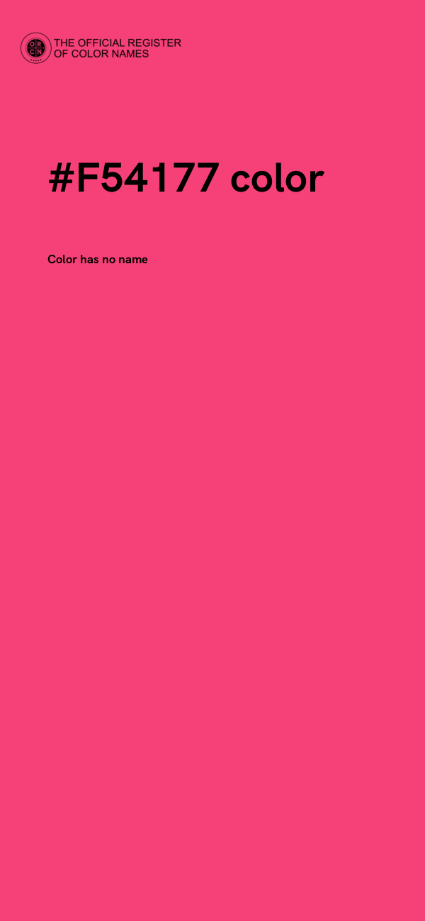 #F54177 color image