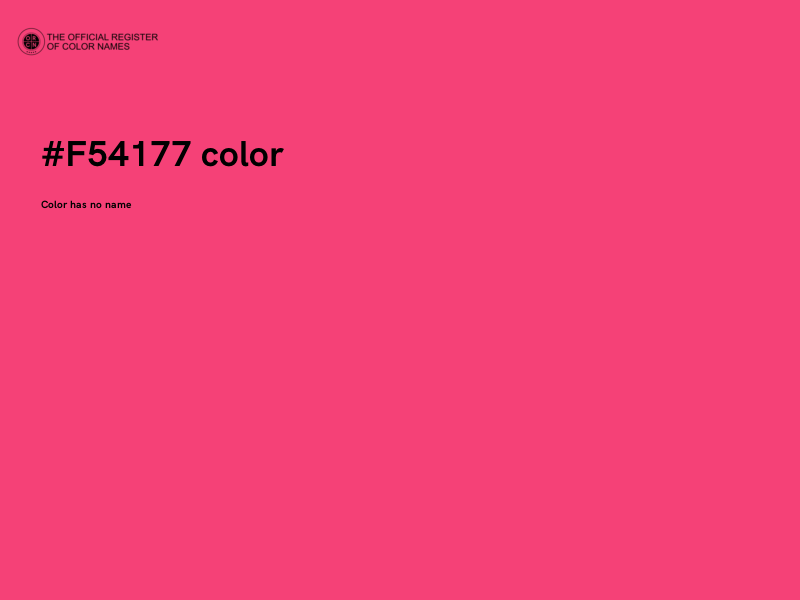 #F54177 color image