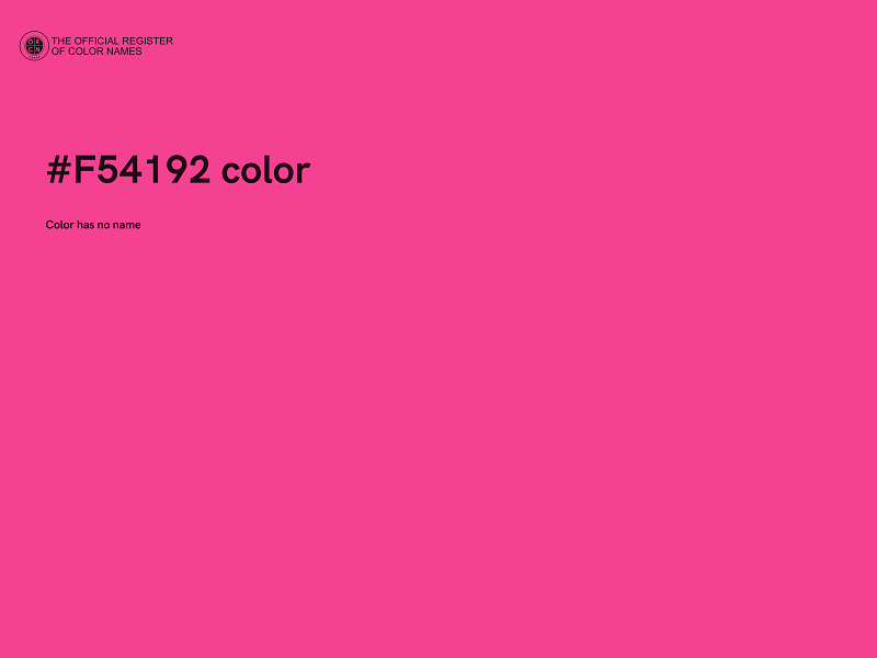 #F54192 color image