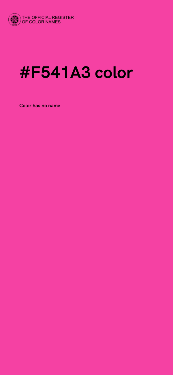 #F541A3 color image