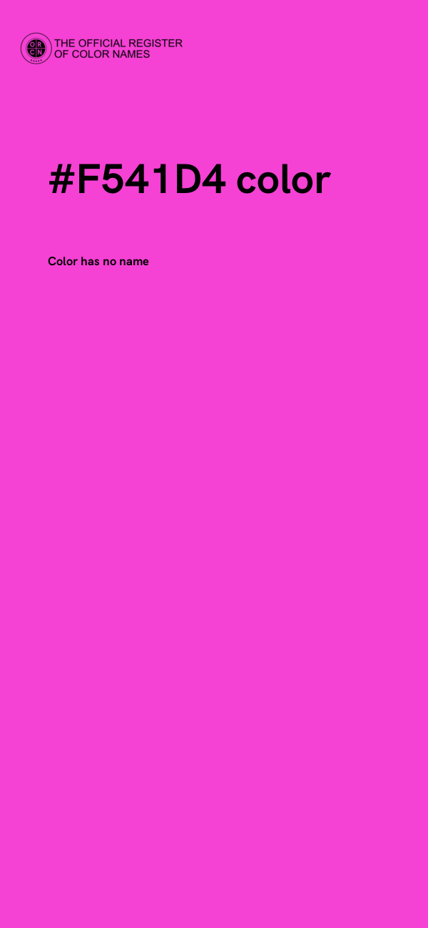 #F541D4 color image