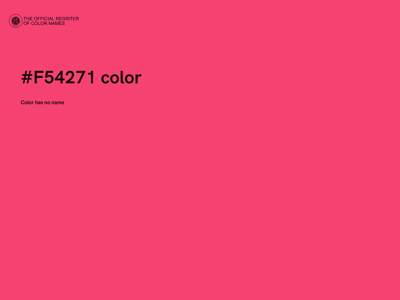 #F54271 color image