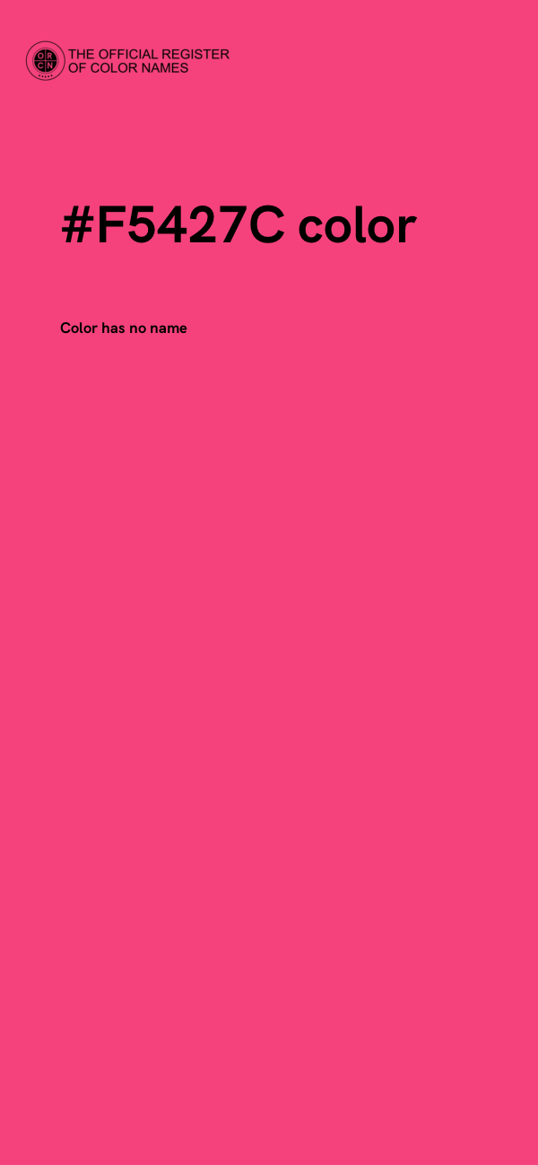 #F5427C color image