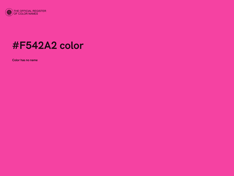 #F542A2 color image