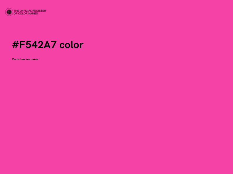 #F542A7 color image