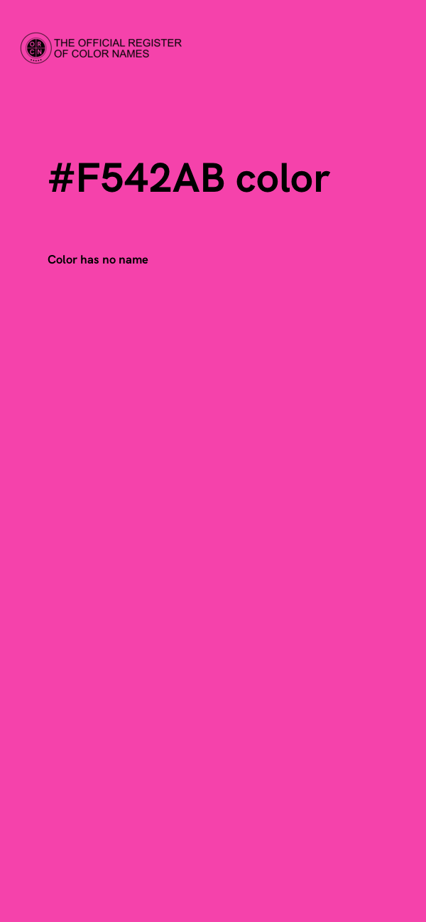 #F542AB color image