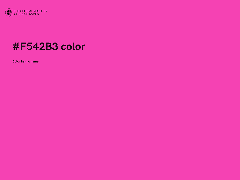 #F542B3 color image