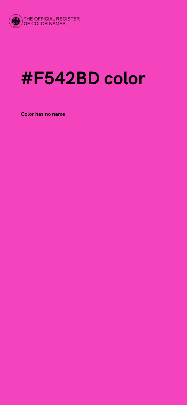 #F542BD color image