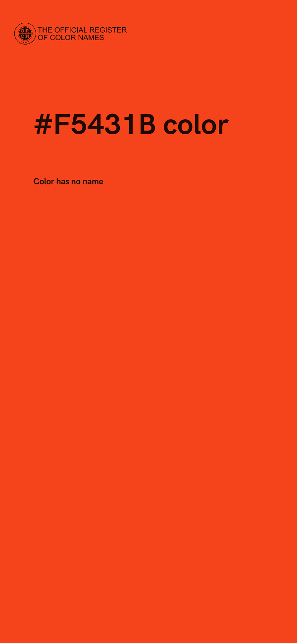 #F5431B color image