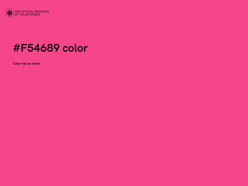 #F54689 color image