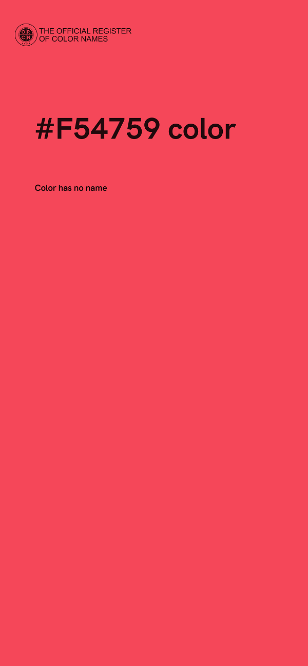 #F54759 color image